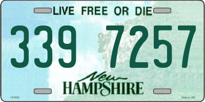 NH license plate 3397257