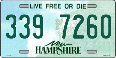 NH license plate 3397260