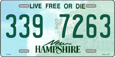 NH license plate 3397263