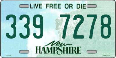 NH license plate 3397278