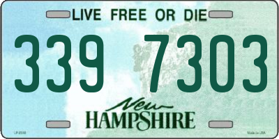 NH license plate 3397303