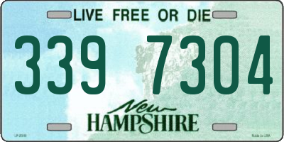 NH license plate 3397304