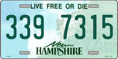 NH license plate 3397315