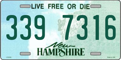 NH license plate 3397316