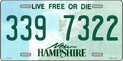 NH license plate 3397322