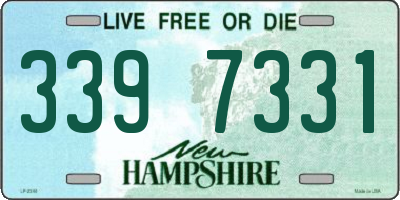 NH license plate 3397331