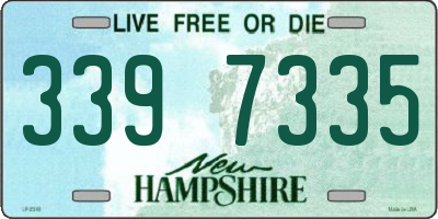 NH license plate 3397335