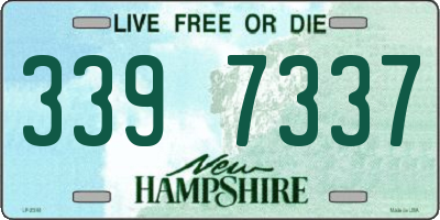NH license plate 3397337