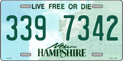 NH license plate 3397342