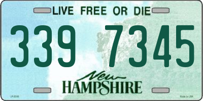 NH license plate 3397345