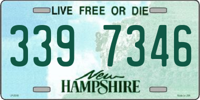 NH license plate 3397346