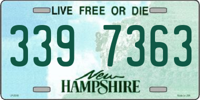 NH license plate 3397363