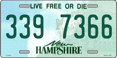 NH license plate 3397366