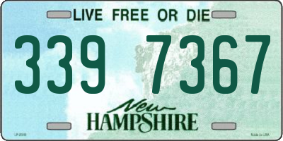 NH license plate 3397367