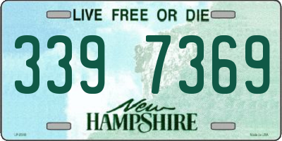 NH license plate 3397369