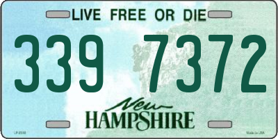 NH license plate 3397372