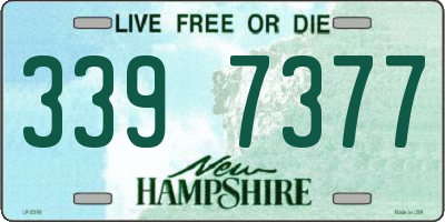 NH license plate 3397377