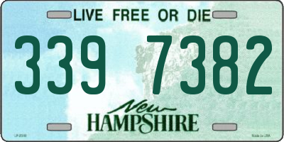 NH license plate 3397382