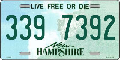 NH license plate 3397392