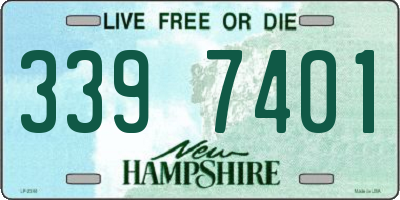 NH license plate 3397401