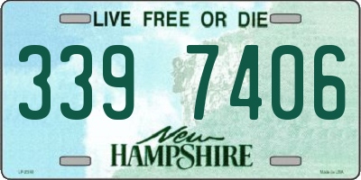 NH license plate 3397406