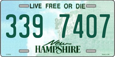 NH license plate 3397407