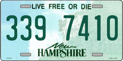 NH license plate 3397410