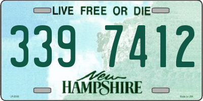 NH license plate 3397412
