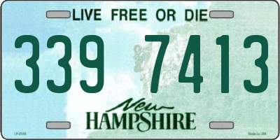 NH license plate 3397413