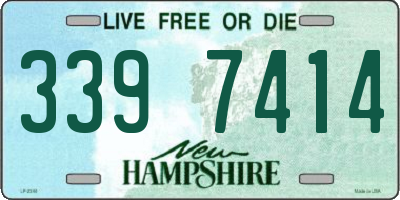 NH license plate 3397414