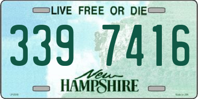 NH license plate 3397416