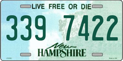 NH license plate 3397422