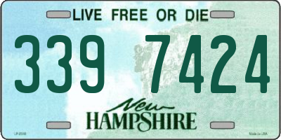 NH license plate 3397424