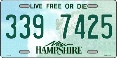 NH license plate 3397425