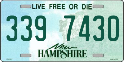 NH license plate 3397430