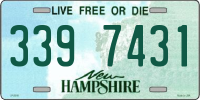 NH license plate 3397431