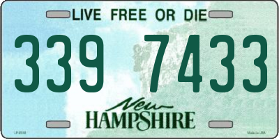 NH license plate 3397433