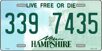 NH license plate 3397435
