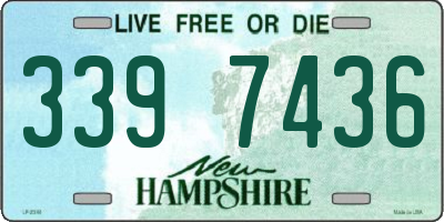NH license plate 3397436