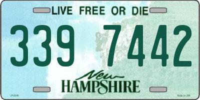 NH license plate 3397442