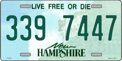 NH license plate 3397447