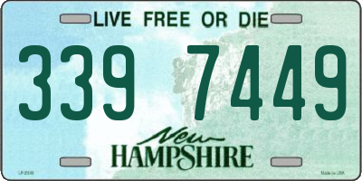 NH license plate 3397449