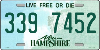 NH license plate 3397452