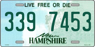 NH license plate 3397453