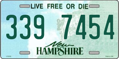 NH license plate 3397454