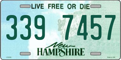 NH license plate 3397457