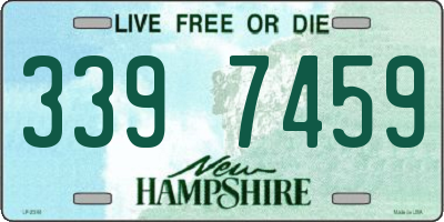 NH license plate 3397459