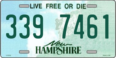 NH license plate 3397461