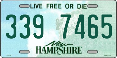 NH license plate 3397465