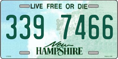 NH license plate 3397466